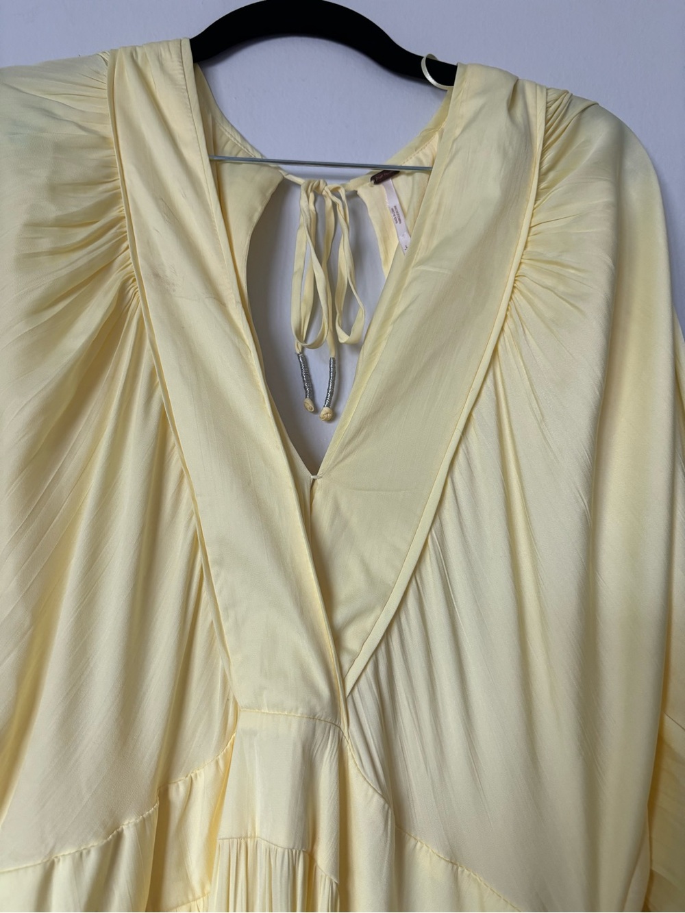 Free People Sunlit Yellow V-Neck Maxi Dress - Picture 3 of 7